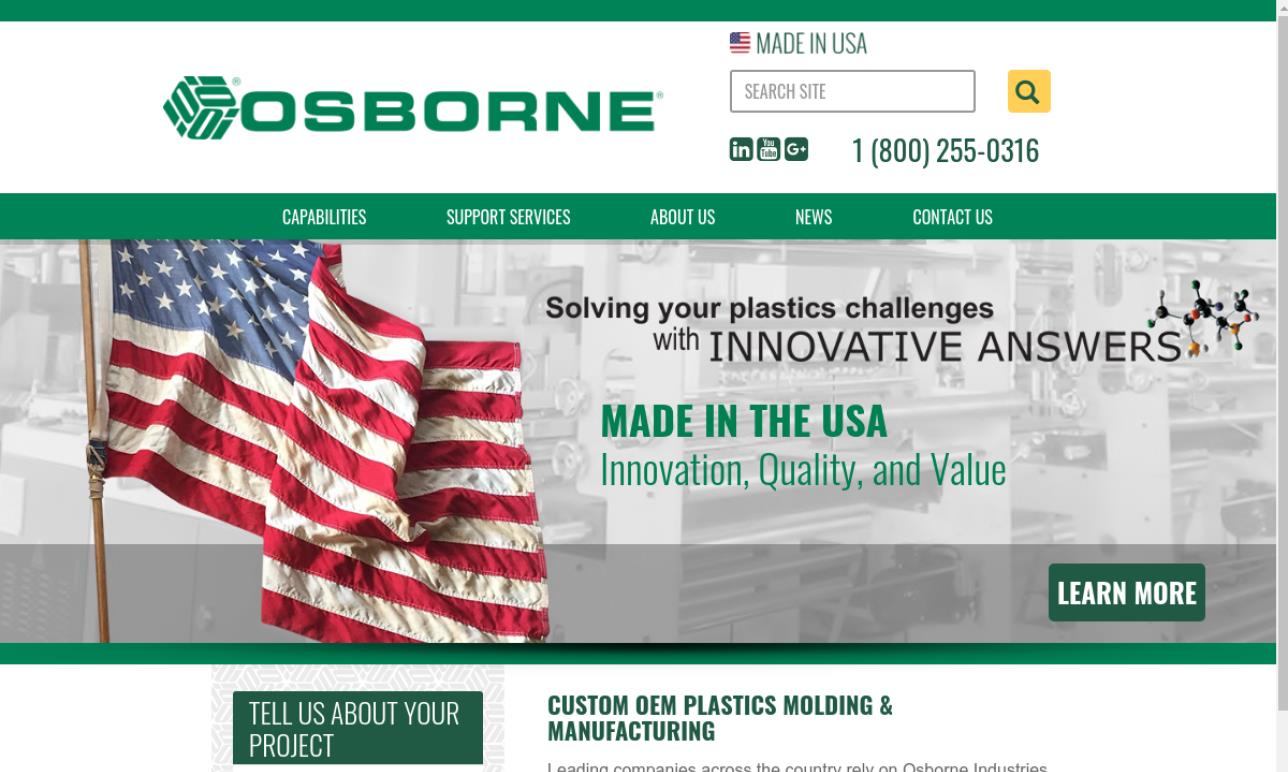 Osborne Industries, Inc. Injection Molded Plastics